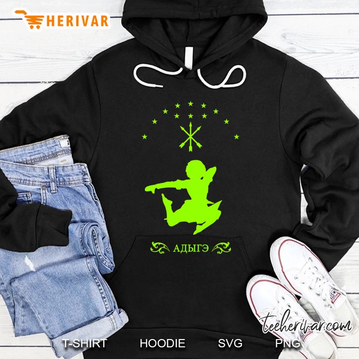 Circassian Flag Shirt, Adiga Gift Hoodie