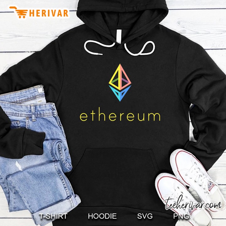 Ethereum Logo Color Eth Coin Crypto Bitcoin Gift Hoodie