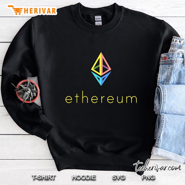 Ethereum Logo Color Eth Coin Crypto Bitcoin Gift Sweatshirt