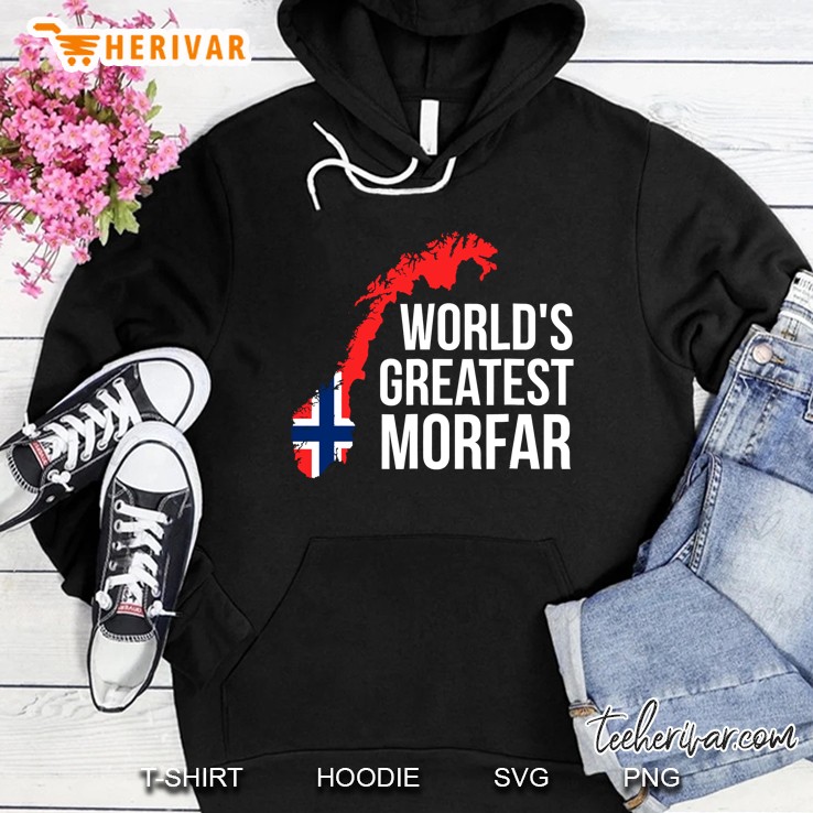 Norwegian Grandfather - Novelty Morfar Norway Flag Hoodie
