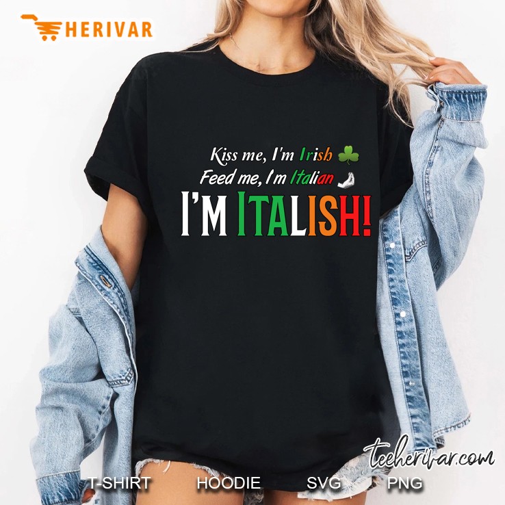 Italish Italian Irish Mixed Heritage American Pride Ladies Tee