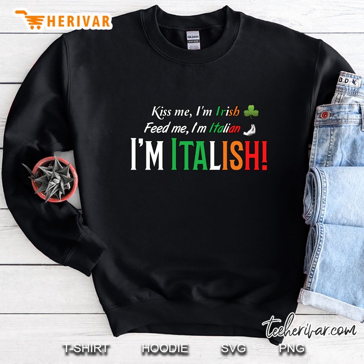 Italish Italian Irish Mixed Heritage American Pride Sweatshirt