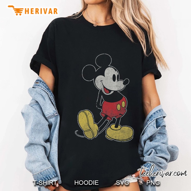 Mickey Mouse Classic Fade Pose Ladies Tee