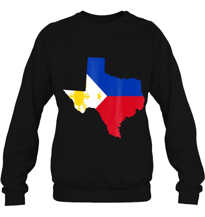 Texas State Philippines Flag Shirt Filipino Heritage Pride Sweatshirt
