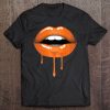 Orange Ombre Dripping Lips Tee