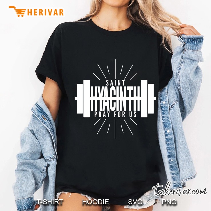 St. Hyacinth Of Poland Patron Saint Of Weightlifting Catholic Ladies Tee
