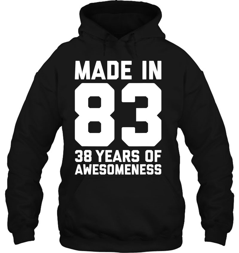 38th birthday hoodie 1983 birthday hoodie 38 birthday hoodie 38 birthday gift 38 birthday gift limited edition 1983 hoodie 1983 birthday 38