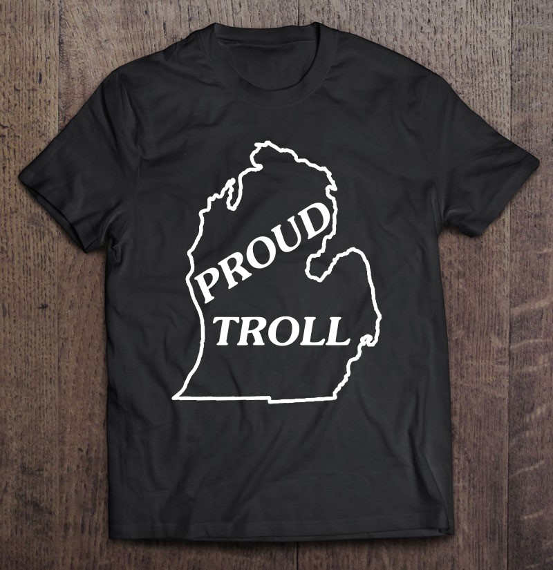 Michigan Troll Michigan Map Shirt