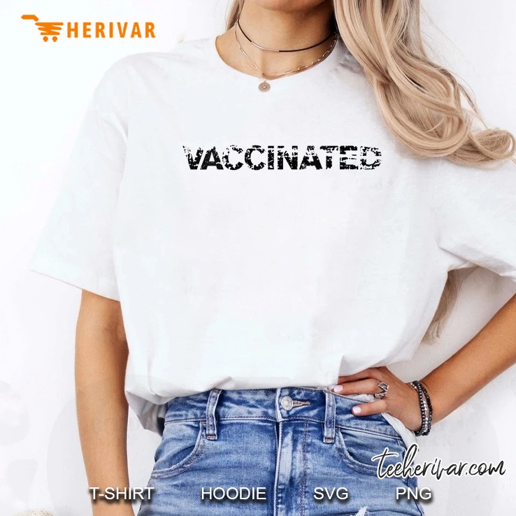 Vaccinated–Fun Cool Workout Graphic Ladies Tee