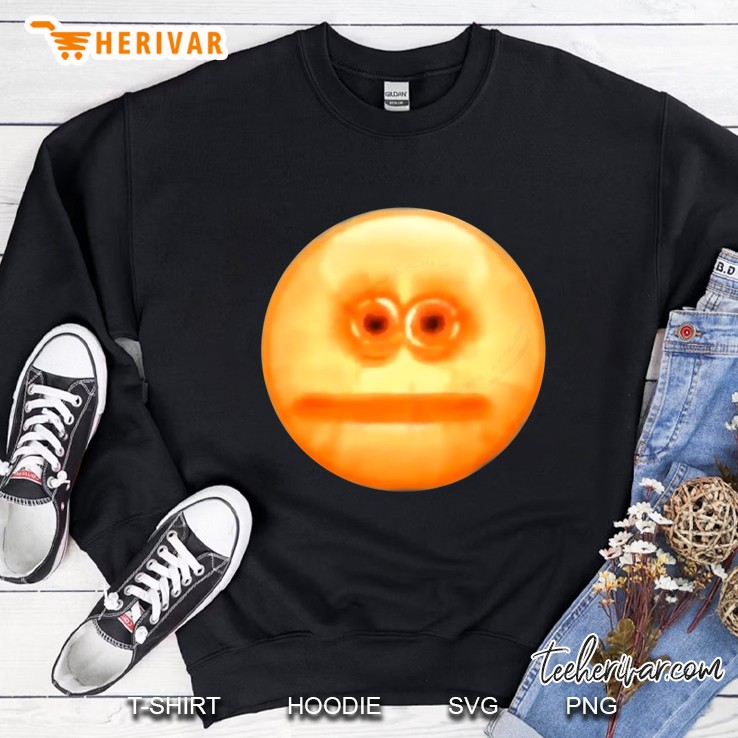 Funny Anxious Emoji Cursed Dank Meme Sweatshirt