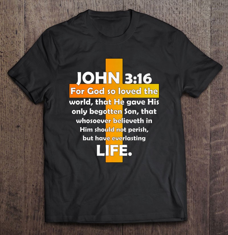 John 316 Kjv Bible Verse (Printed On Back)