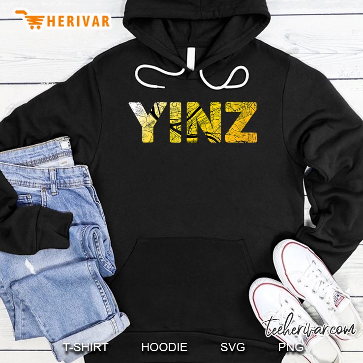 Yinz Pittsburgh Map Hoodie