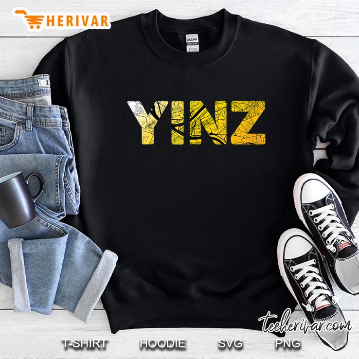 Yinz Pittsburgh Map Sweatshirt