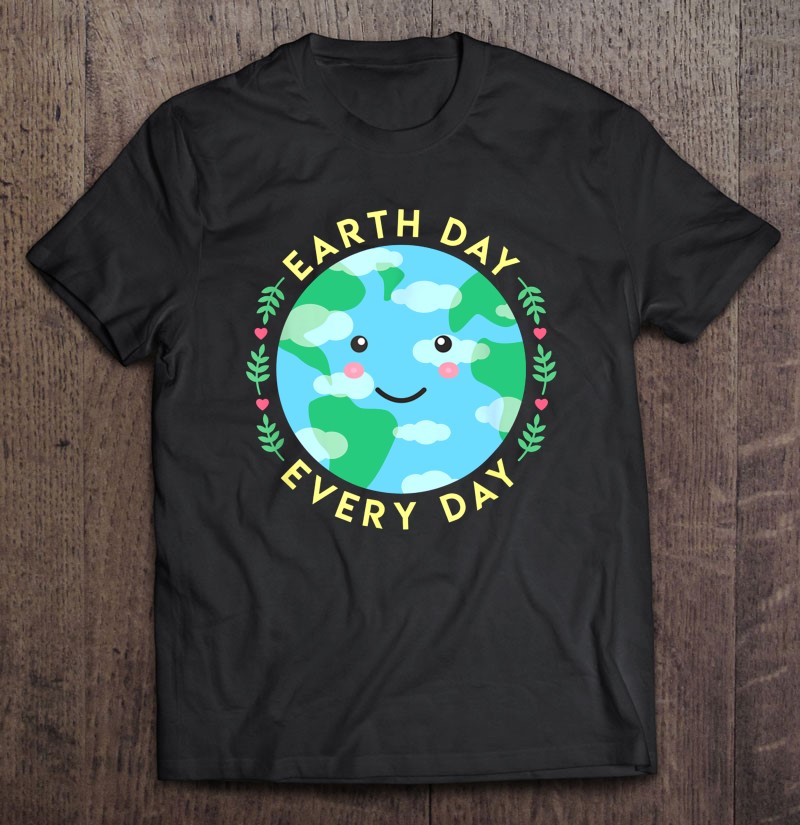 Earth Day Everyday Cute Smiling Planet