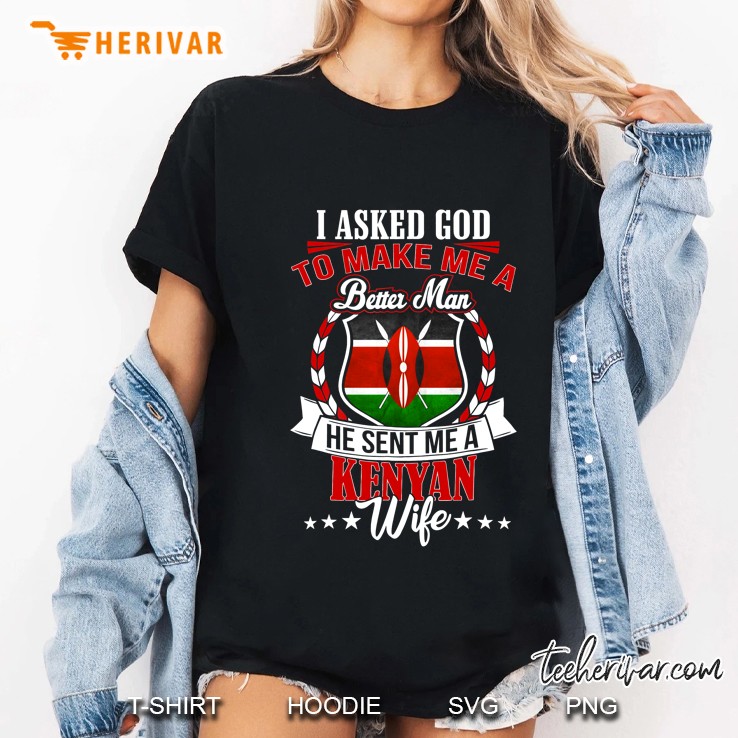 I Love My Kenyan Wife Anniversary For Husband Ladies Tee