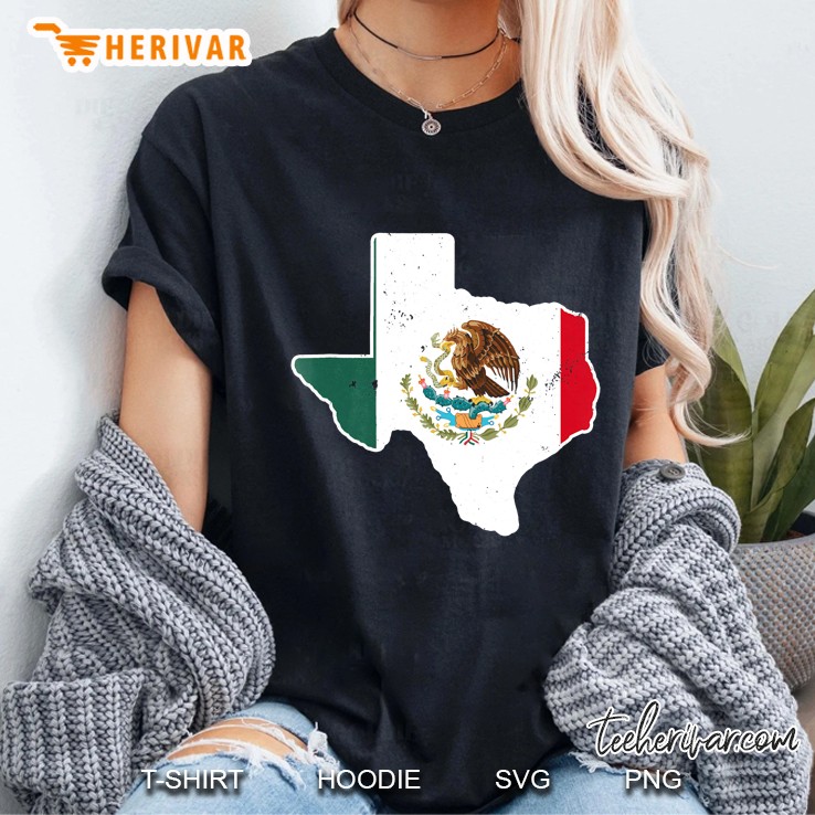 Texas Mexican Flag Tshirt Mexico Flag Ladies Tee