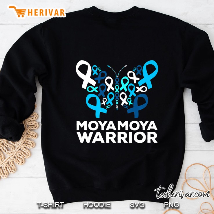 Moyamoya Disease Awareness Butterfly Support Ribbon Sweatshirt
