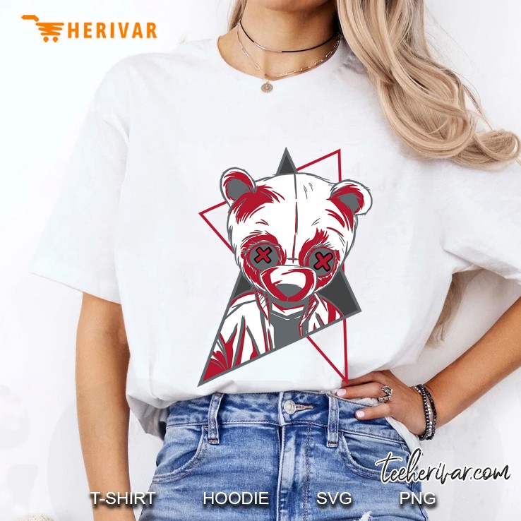 Teddy-Bear Made To Match Jordan 13 Red Flint Retro Ladies Tee