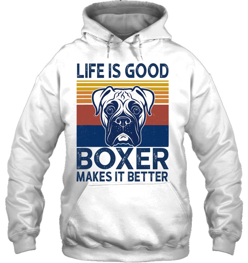 Life Is Good A Boxer Dad Mom Makes It Better Dog Lover Mugs