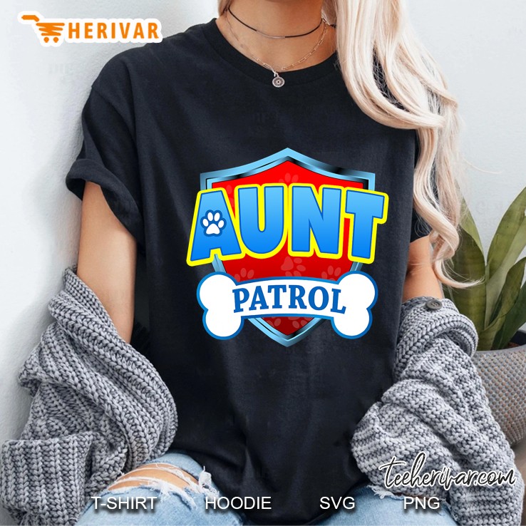Funny Aunt Patrol Ladies Tee