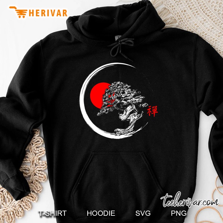Japanese Bonsai Tree Zen Meditation Nature Save The Trees Hoodie