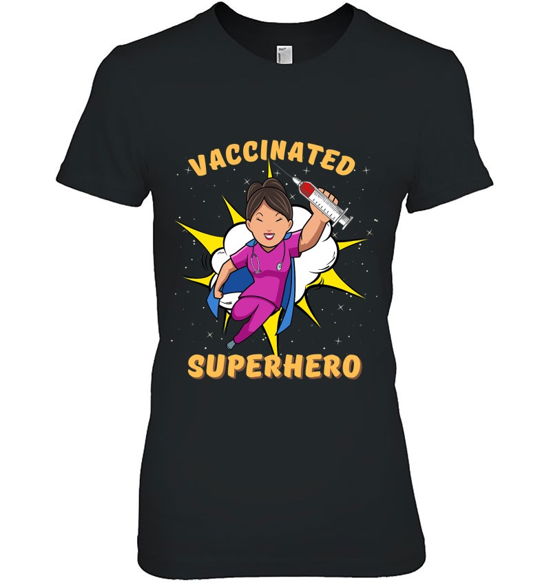 Vaccinated Nurse Vaccinated Superhero Pro Vaccination Nurse Sweatshirt