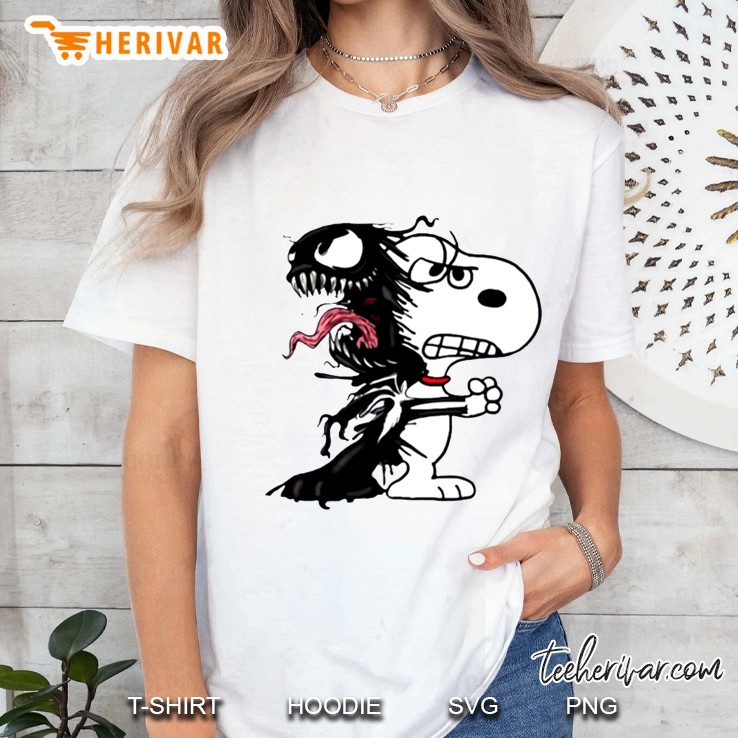 Snoopy And Venomized Ladies Tee