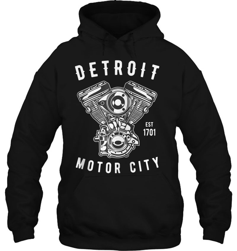Back Print Big Block Detroit Motor City Michigan Car Lover Zip Mugs