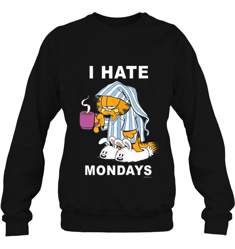 Garfield I Hate Mondays Coffee Garfield Sweatshirt