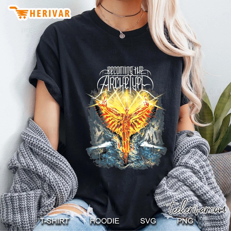 Becoming The Archetype Celestial Completion Album Logo Heavy Metal Ladies Tee