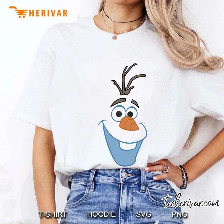 Disney Frozen Olaf Big Face Cartoon Ladies Tee