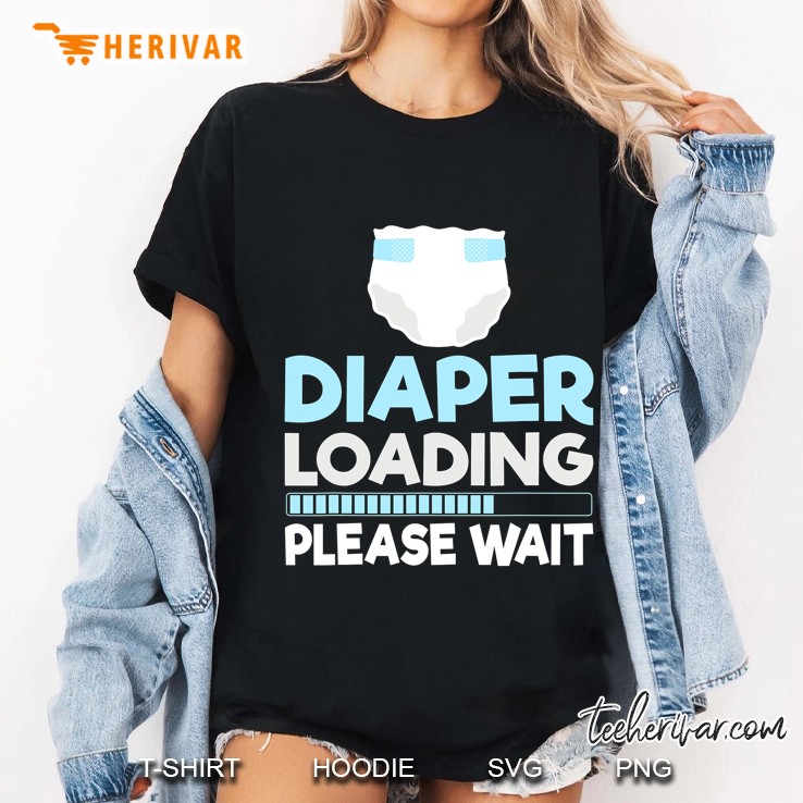 Diaper Loading Please Wait Ladies Tee