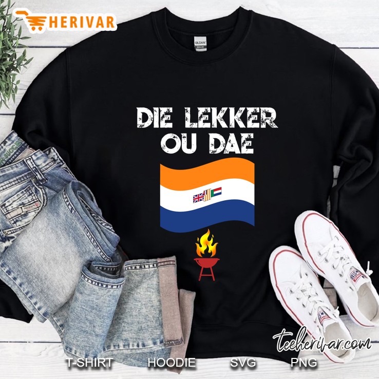 South African Afrikaans Lekker Ou Dae Old Flag Vierkleur Sweatshirt