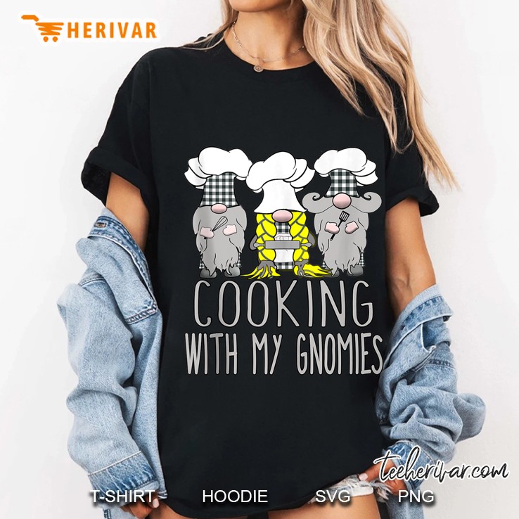 3 Nordic Gnomes Chefs Cooks Cooking With My Gnomies Ladies Tee