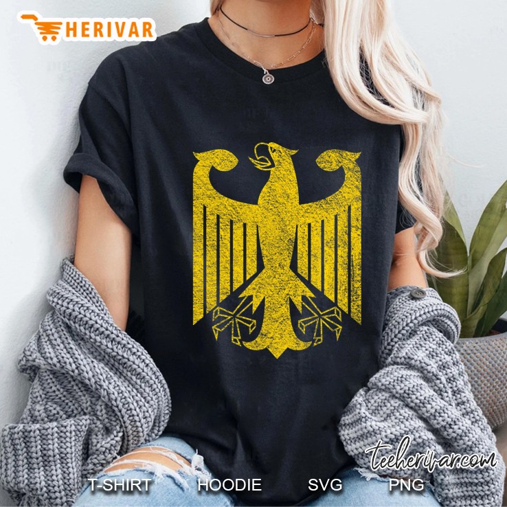 German Flag Eagle Coat Of Arms Bundesadler Germany Ladies Tee