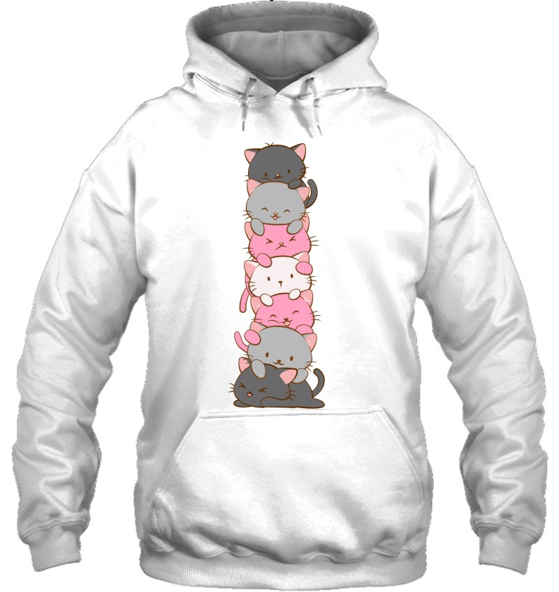 Demigirl Pride Cute Kawaii Cat T-Shirts, Hoodies, SVG & PNG | TeeHerivar
