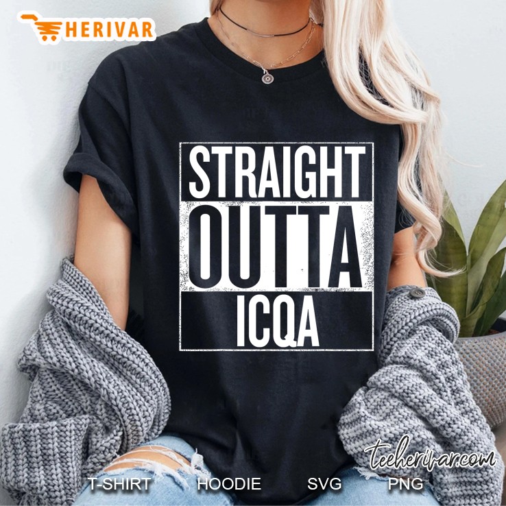 Digital50 Straight Outta Icqa Ladies Tee