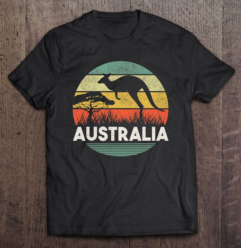 Australia Day Shirt Funny Australian Kangaroo Vintage Gift