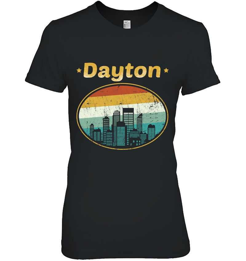 Vintage Dayton Ohio Skyline Mugs