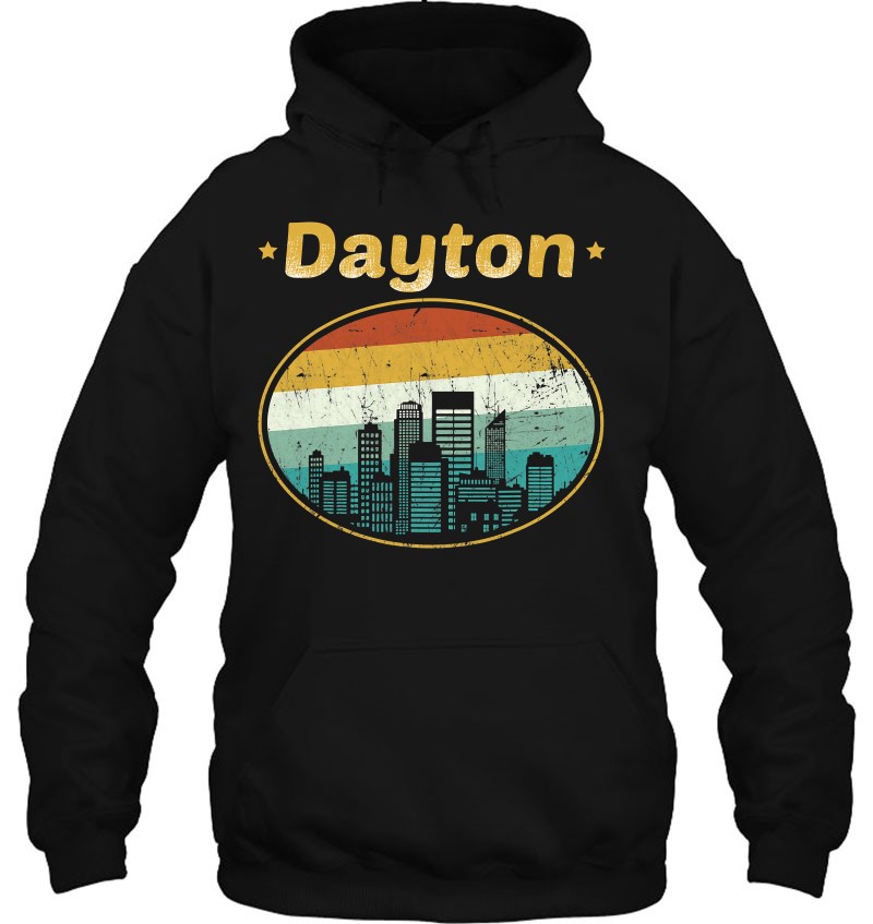 Vintage Dayton Ohio Skyline Mugs