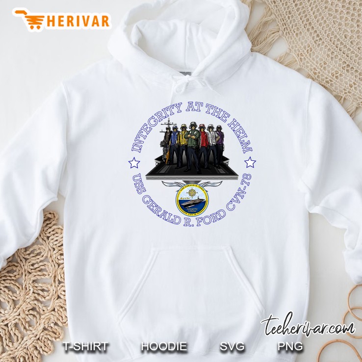 Aircraft Carrier Uss Gerald R. Ford Cvn-78 Ver2 Hoodie