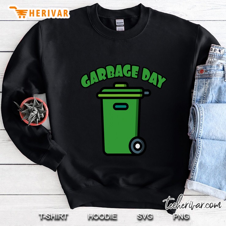 Kids Trash Can & Garbage Day Shirt & Garbage Bin Sweatshirt