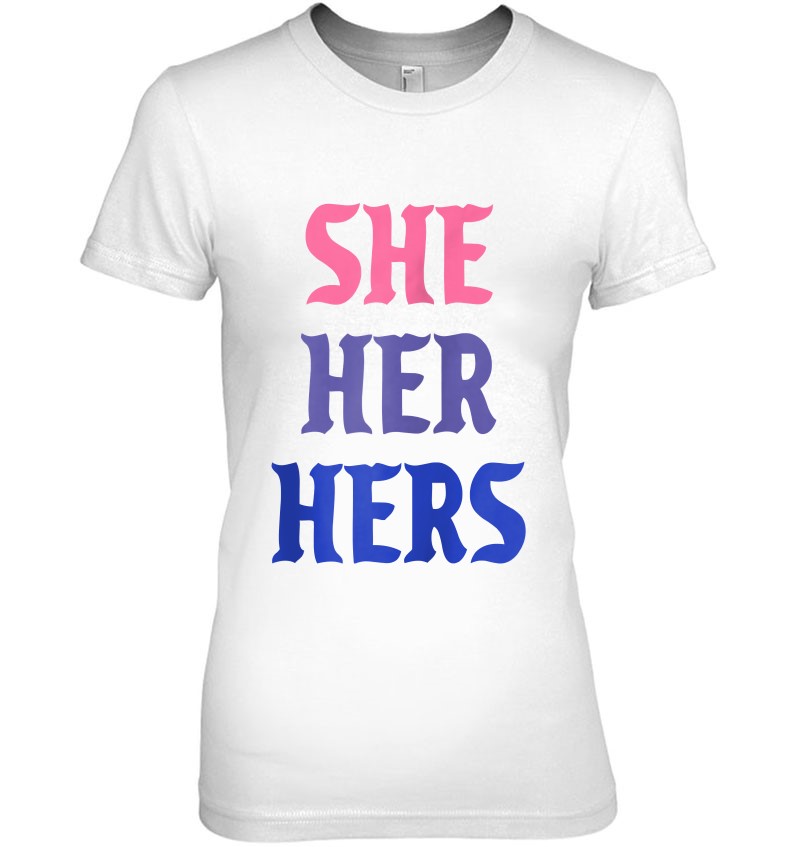 She Her Hers Pronouns Lgbtq Bisexual Pride Flag Zip