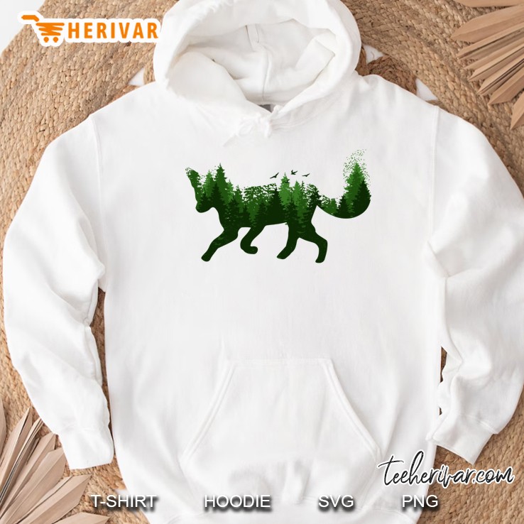 Fox Forest Nature Outdoor Hiking Camping Hunting Gift Pullover Hoodie