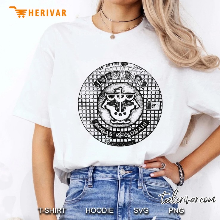 Manhole Cover Lisbon Portugal Ladies Tee