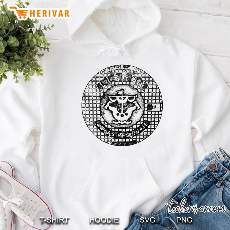 Manhole Cover Lisbon Portugal Hoodie