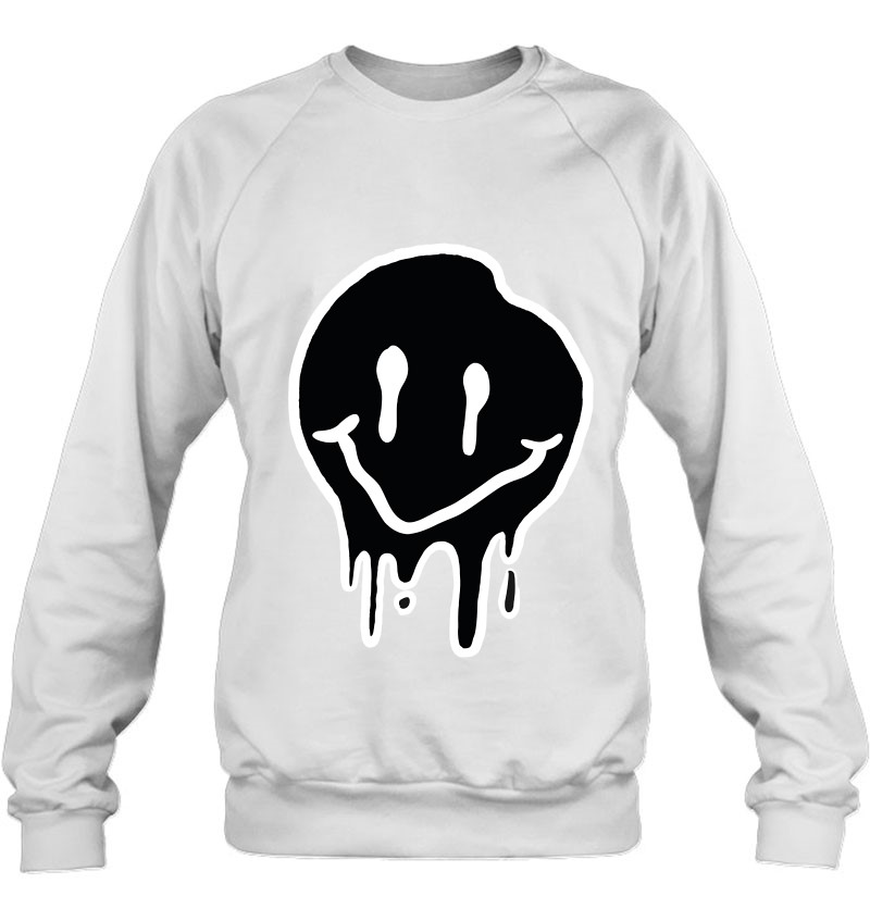 Melted Smiley Face Pullover T-Shirts, Hoodies, SVG & PNG | TeeHerivar