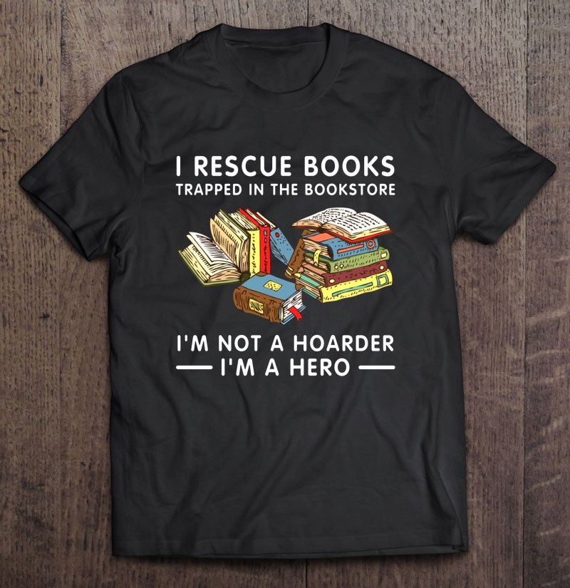 Multicolor 18x18 Funny Book Lover I'm Not A Hoarder I'm A Hero Tee I Rescue Books Trapped in The Bookstore I'm Not A Hoarder Throw Pillow