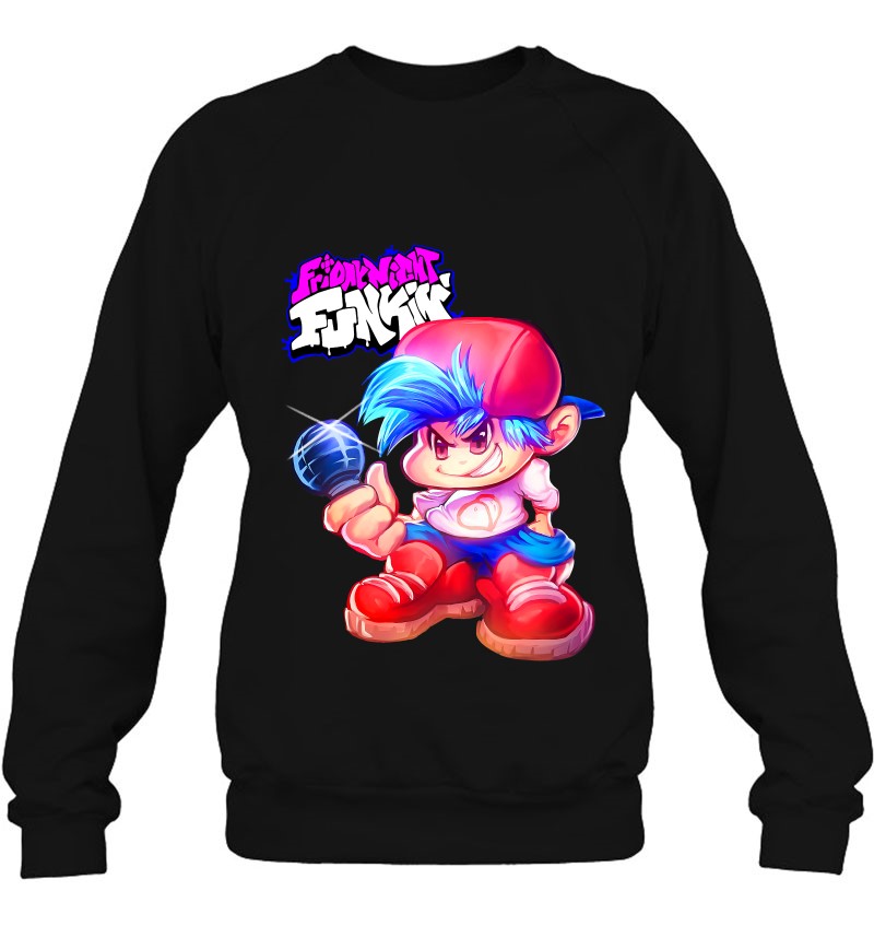 Fnf Game Boyfriend Realism Art Sweatshirt