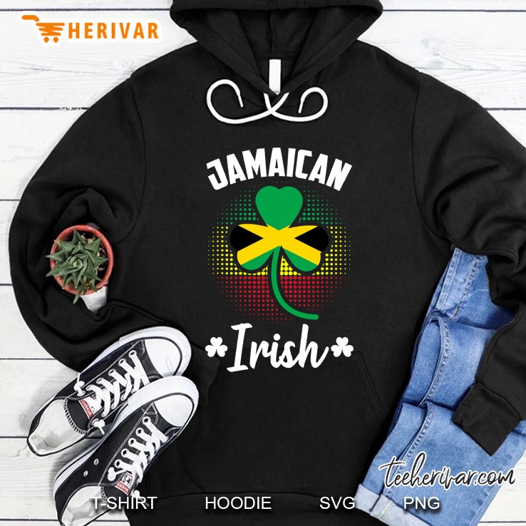 Jamaican Irish Shamrock Flag Of Jamaica Hoodie
